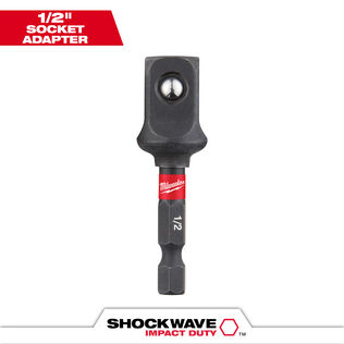 SHOCKWAVE 1/4 in. Hex to 1/2 in. Square Socket Adapter